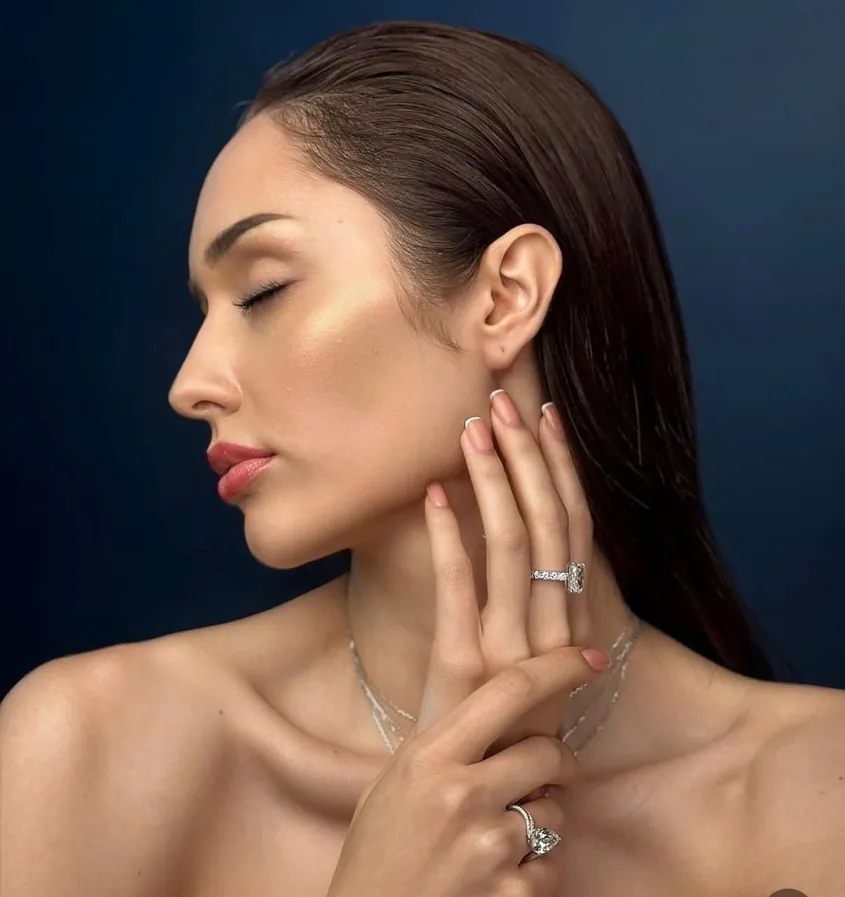 Beauty and jewellery editorial portrait